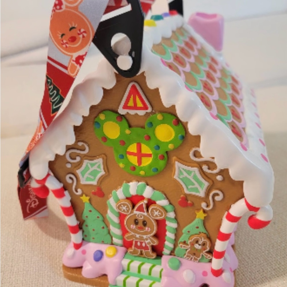 Disney Parks Mickey and Minnie Gingerbread House Popcorn Bucket